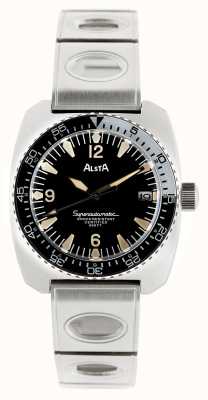 Alsta Nautoscaph Superautomatic 1970 Re-Edition (300m) Black Dial / Stainless Steel SUPERAUTOMATIC-BRACELET
