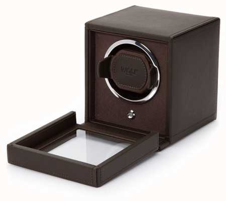 WOLF Cubs Brown Single Watch Winder With Cover 461106