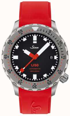 Sinn U50 | Red Silicone Divers Watch 1050.010 RED STRAP