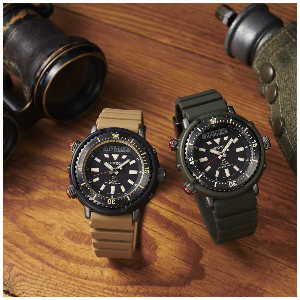 Seiko Prospex Arnie Re-Issue Safari Solar Diver's SNJ029P1 - First Class  Watches™ USA