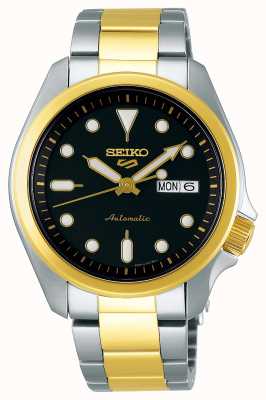 Seiko Men's 5 Sports Automatic Watch | Two Tone SRPE60K1