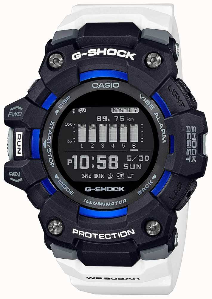 Casio G-SHOCK | G-SQUAD | Steptracker | Bluetooth | White - First Class Watches™ USA