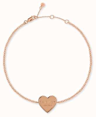 Radley Jewellery Sterling Silver Rose Gold Plated Heart Bracelet RYJ3076