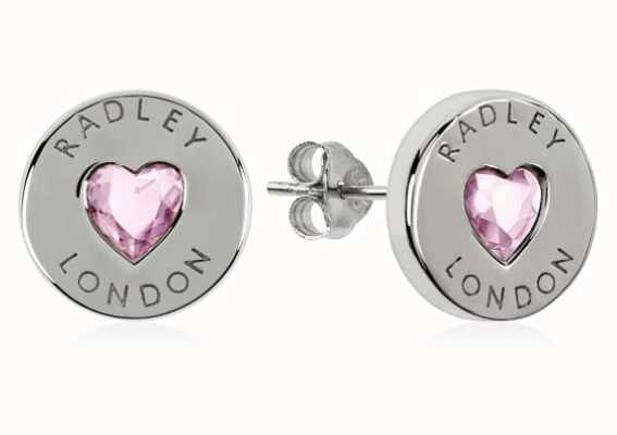 Radley Jewellery Sterling Silver Heart Disc Earrings RYJ1137