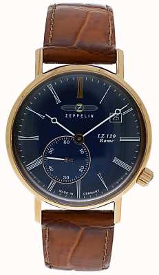 Zeppelin | LZ120 Rome Lady | Brown Leather Strap | Blue Dial | 7137-3