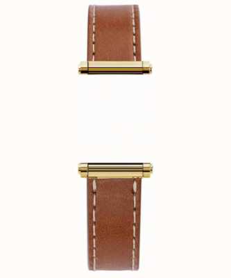 Michel Herbelin Antarès | Harrison Gold | Brown Leather Interchangeable Strap Only (Gold) BRAC.17048.02/P