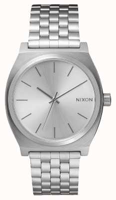 Nixon Time Teller | All Silver | Stainless steel Bracelet | Silver Dial A045-1920-00