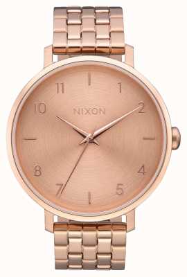 Nixon Arrow | All Rose Gold | Rose Gold IP Steel Bracelet | Rose Gold Dial A1090-897-00