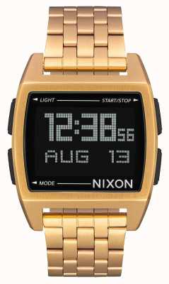 Nixon Base | All Gold | Digital | Gold IP Steel Bracelet A1107-502-00
