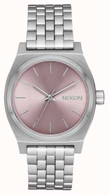 Nixon Medium Time Teller | Silver / Pale Lavender | Stainless Steel Bracelet | A1130-2878-00