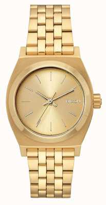 Nixon Medium Time Teller | All Gold | Gold IP Steel Bracelet | Gold Dial A1130-502-00