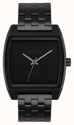 Nixon Time Tracker | All Black | Black IP Steel Bracelet | Black Dial A1245-001-00