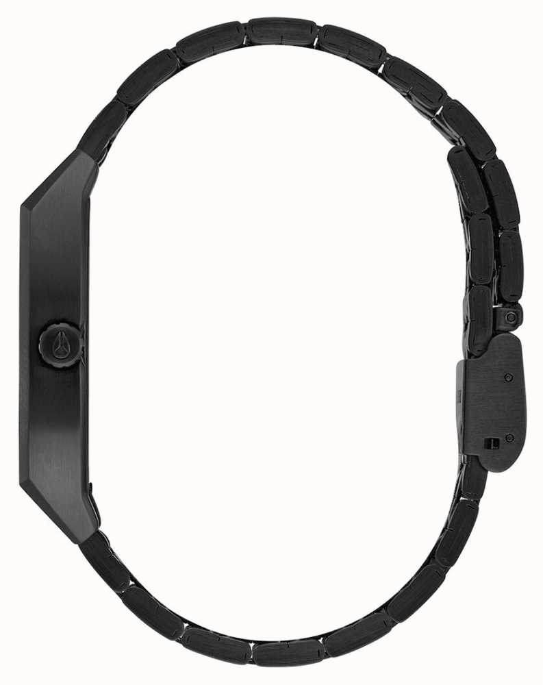 Nixon Time Tracker | All Black | Black IP Steel Bracelet | Black