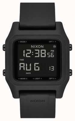 Nixon Staple | Black | Digital | Black Silicone Strap A1309-000-00