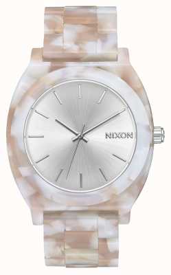 Nixon Time Teller Acetate | Pink / Silver | Silver Dial A327-718-00