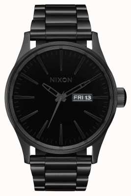 Nixon Sentry SS | All Black / Black | Black IP Steel Bracelet | Black Dial A356-1147-00