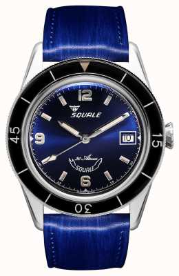 Squale 60 Years Blue | Sub-39 | Blue Leather Strap | Blue Dial SUB39BL-CINSQ60BL
