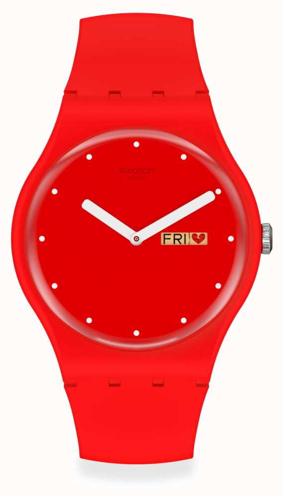 P(E/A)NSE-MOI | Day | Red | Red Dial SUOZ718 - First Class Watches™ USA