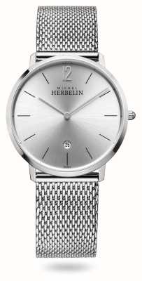 Michel Herbelin City | Stainless Steel Mesh Bracelet | Silver Dial 19515/11B
