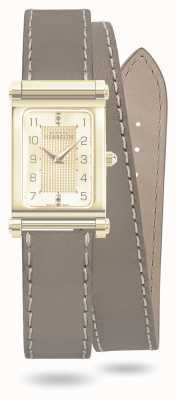 Herbelin Antarès | Double Wrap Taupe Leather Interchangeable Strap Only (Gold) BRAC.17048.92/P