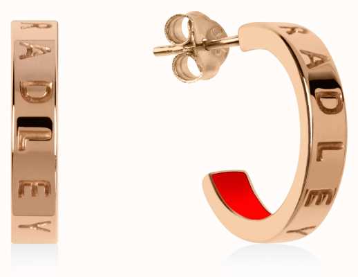 Radley Jewellery Radley Rocks | Rose Gold Toned Plated Small Hoop Earrings RYJ1160S