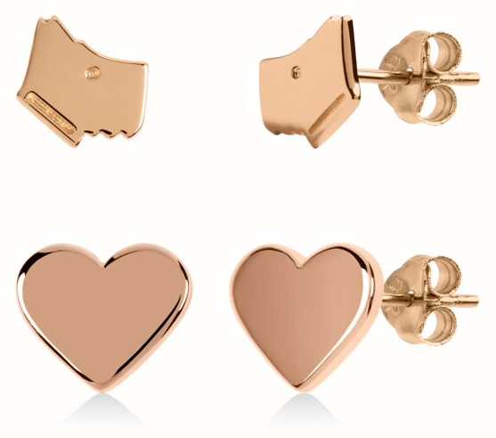 radley rose gold earrings