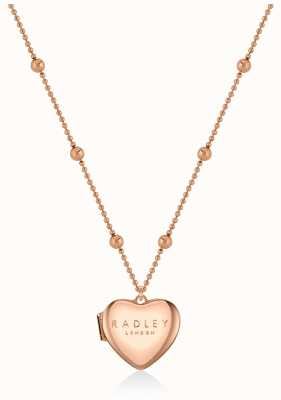 Radley Jewellery Love Letters | Rose Gold Plated Heart Locket Necklace RYJ2158S-CARD