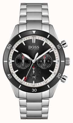BOSS | Men's | Santiago | Black Dial | Stainless Steel Bracelet | 1513862