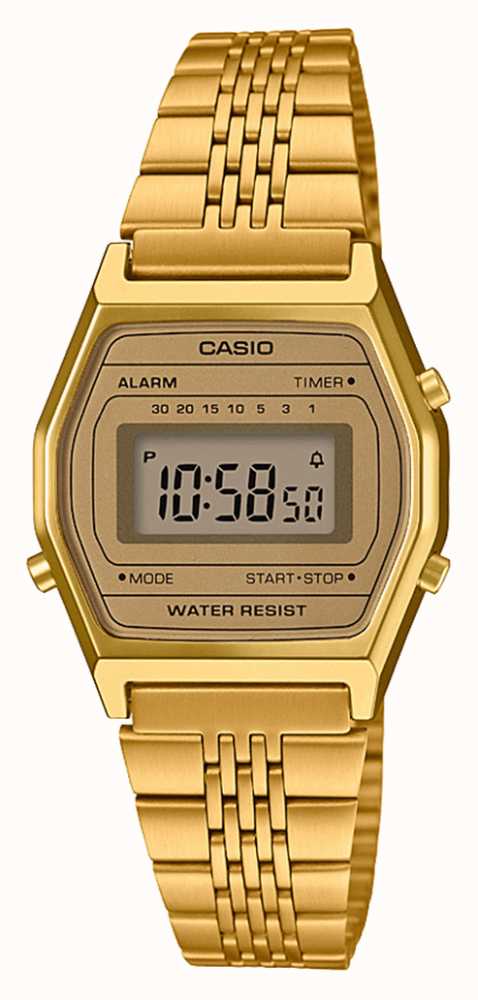 Vintage Resin LA690WEGA-9EF Watches™ Gold First Class USA Digital - Casio Case Watch