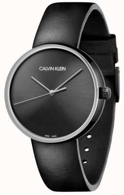 Calvin Klein Women's Black Leather Strap | Black Dial KBL234C1