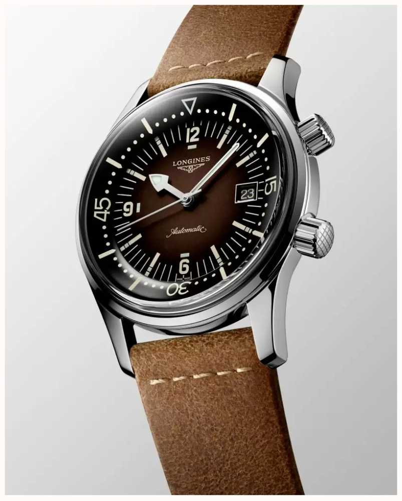 LONGINES Heritage Legend Diver Brown Leather Strap L37744602