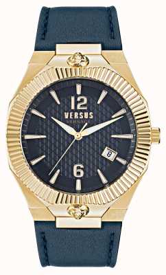 Versus Versace Echo Park Blue Leather Strap Watch VSP1P0221