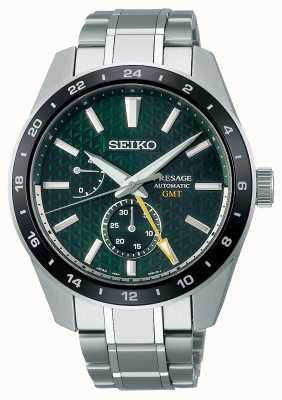 Seiko Presage Sharp Edged GMT Green Dial SPB219J1