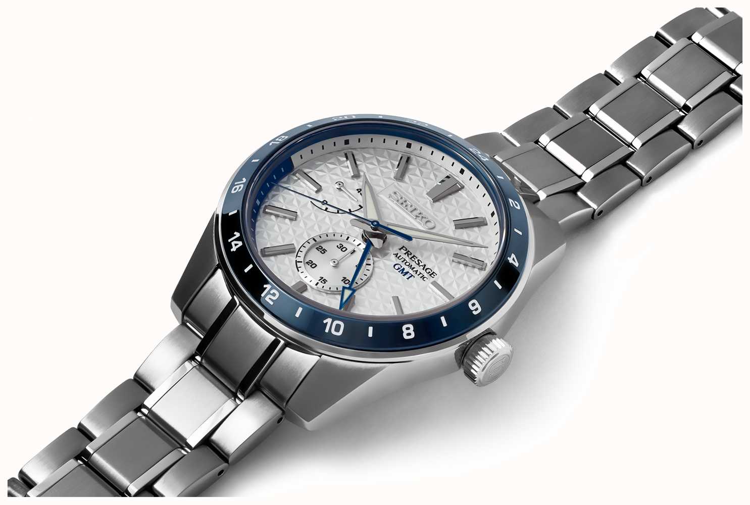 Seiko Presage Sharp Edged GMT: Limited Edition 140th Anniversary SPB223J1 -  First Class Watches™ USA