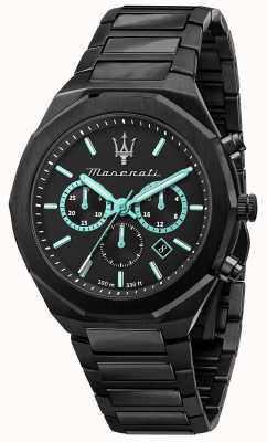 Maserati Stile Aqua Edition Black Plated Watch R8873644001