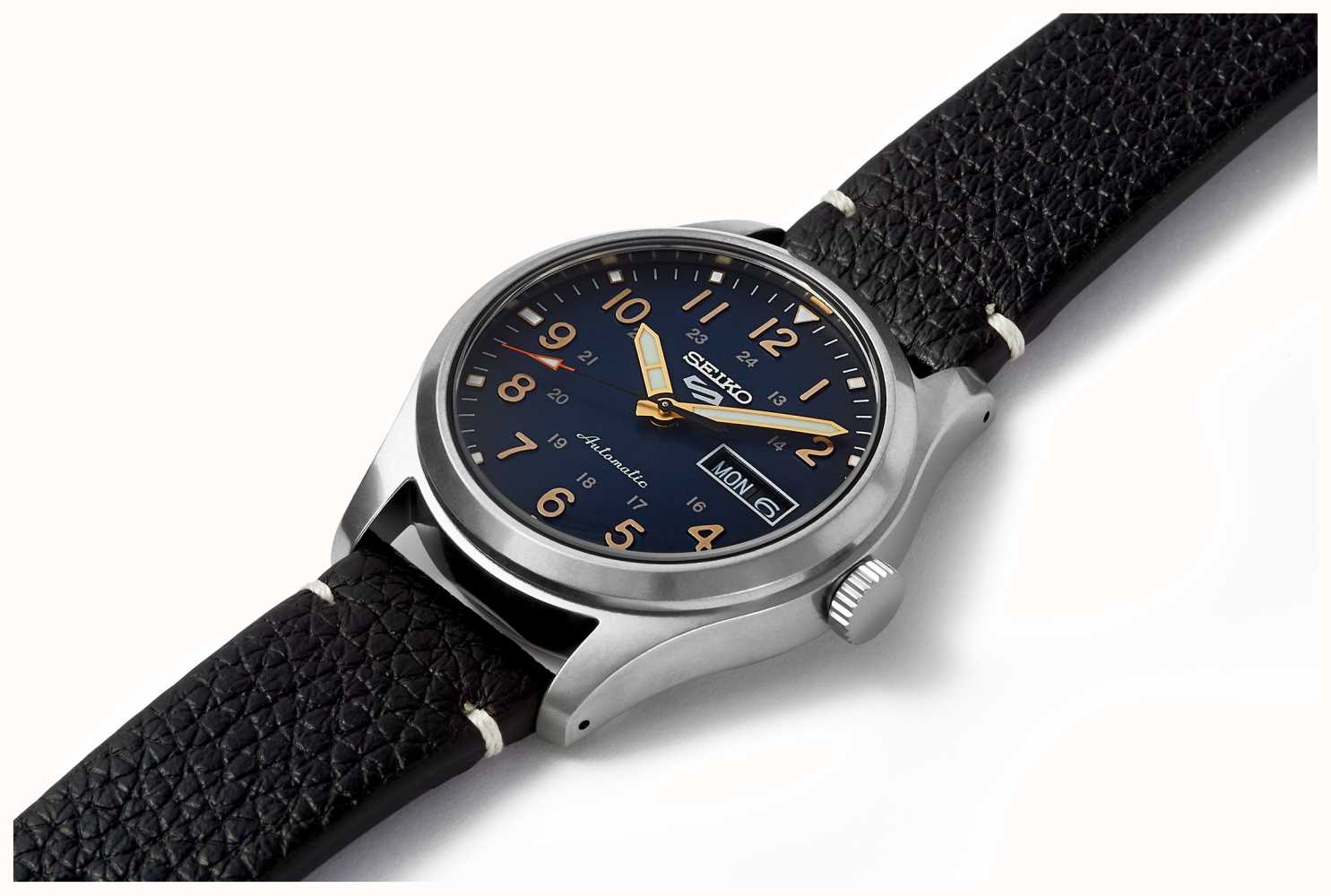 seiko watches with leather straps