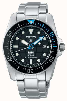 Seiko Prospex Compact Solar 38.5mm Black Dial Rose Gold Watch SNE586P1 ...