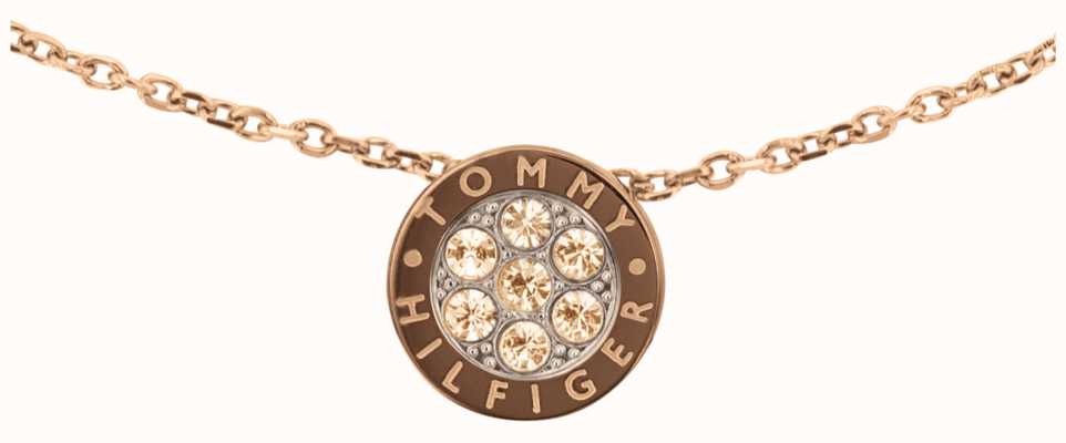 Tommy Hilfiger Crystal Carnation Gold Necklace 2780579