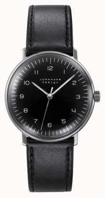 Junghans max bill Hand-winding | Black Leather Strap 027/3702.04