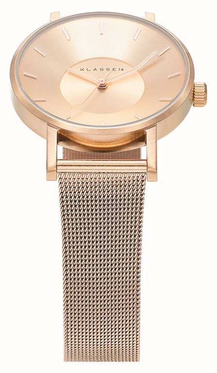 Klasse14 Volare 36mm Rose-Gold Milanese Mesh Bracelet VO14RG003W