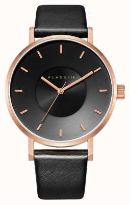 Klasse14 Volare Rainbow 42mm Black Leather Strap VO15TI001M