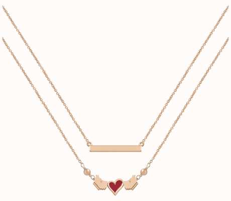 Radley Jewellery Love Letters Layered Rose-Gold Necklace RYJ2190S