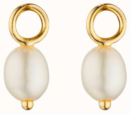 Elements Gold 9ct Yellow Gold Pearl Earrings GY017W