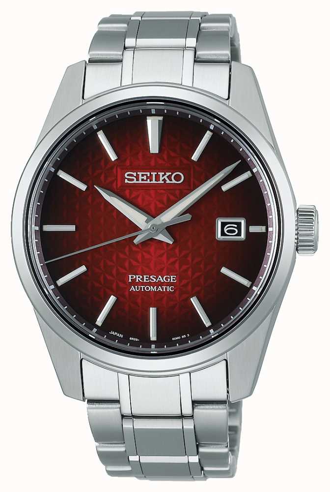 bladre Tremble rig Seiko Presage Sharp Edged Series Red Dial SPB227J1 - First Class Watches™  USA