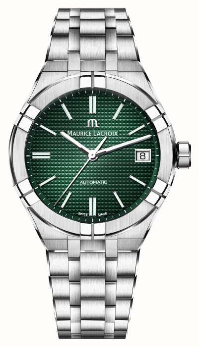 Maurice Lacroix Aikon AI6007- USA Watches™ Automatic Dial First Class Paris Green SS002-630-1 - (39mm) De / Clous