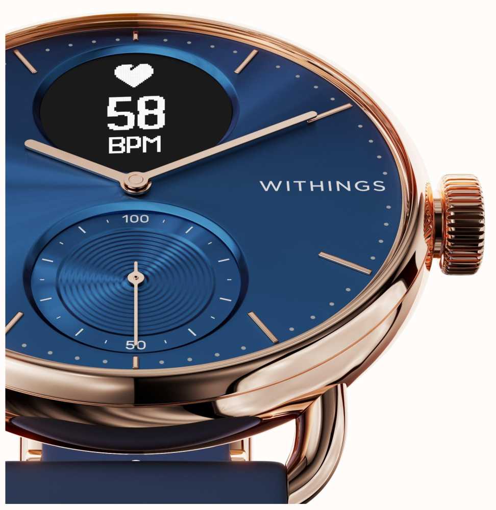 Withings ScanWatch Rose Gold Blue-