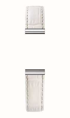 Herbelin Antarès Interchangeable Watch Strap - Croc Textured White Leather / Stainless Steel - Strap Only BRAC17048A55