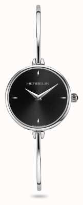 Michel Herbelin FIL Women's Black Dial Stainless Steel Bracelet 17206/B14