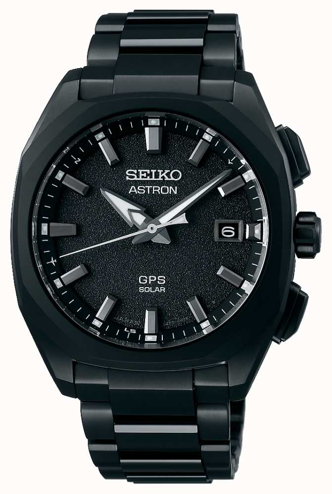 Seiko Astron GPS Solar Black Plated Titanium SSJ009J1 - First