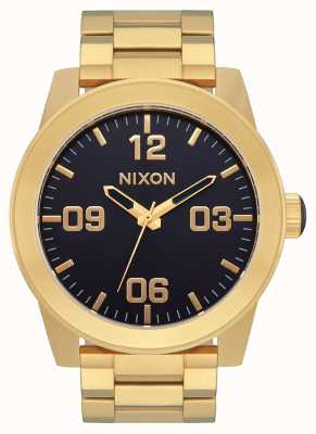Nixon Corporal Gold/Indigo Stainless Steel Watch A346-2033-00